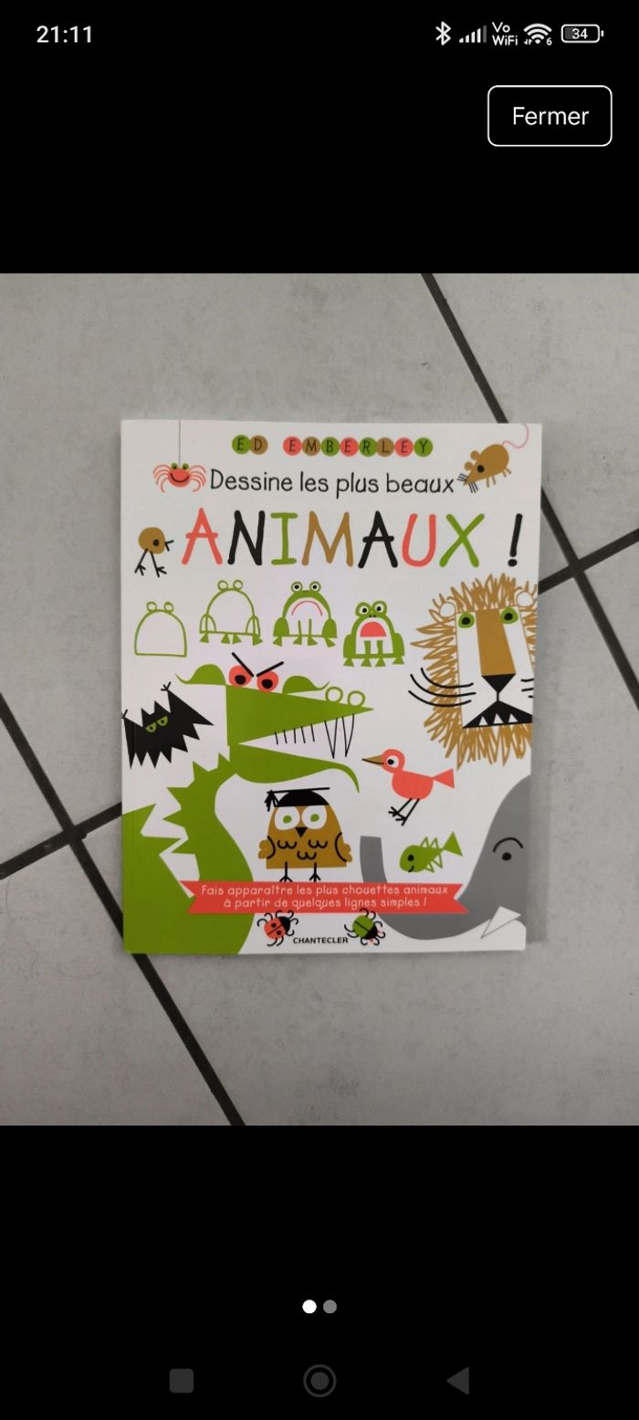 Cahier Dessine les plus beaux animaux