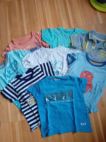 Lot 8 t-shirts garcon 3 ans