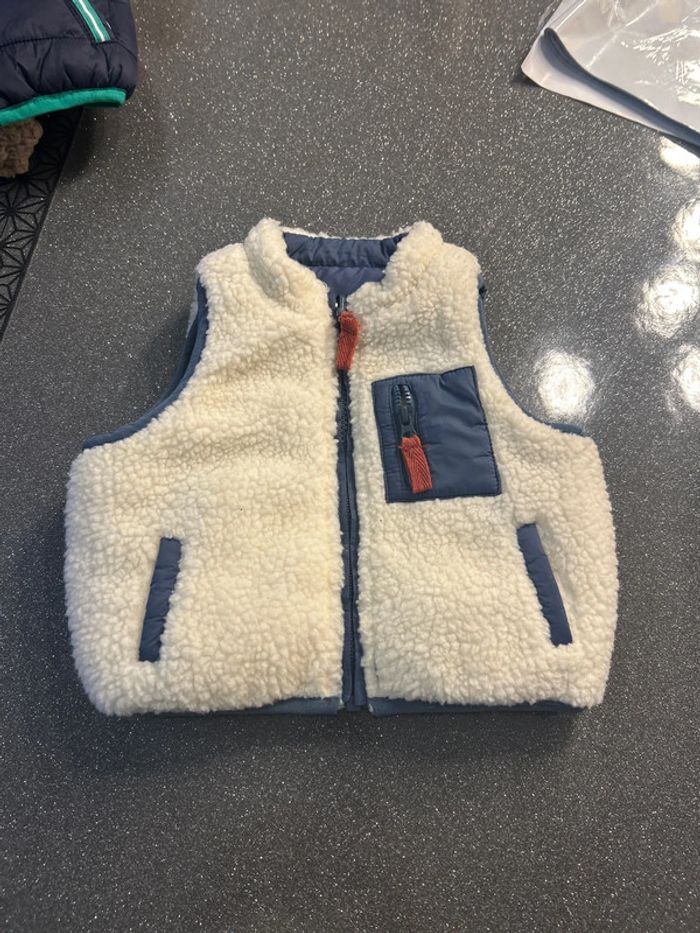 Veste sans manche réversible