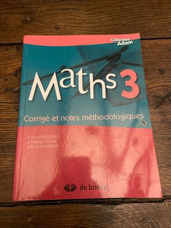 Maths 3 - Corrigé et notes méthodologiques