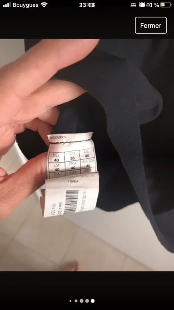 Robe noire Promod Taille 40 - photo numéro 5