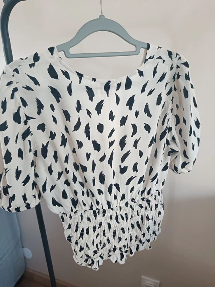 Blouse froncée Stradivarius S - photo numéro 4