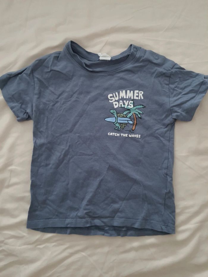 Un t shirt coton été bébé enfant garçon 92cm 1an et demi à 2ans h&m