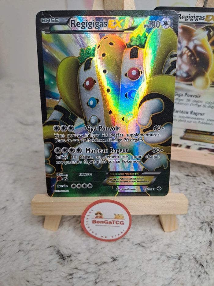 Duo Carte Pokémon Regigigas EX 82/99 99/99 Noir & Blanc Destinées Futures FR - photo numéro 6