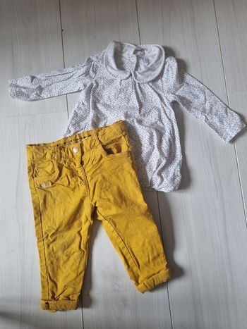 Ensemble sous pull pantalon hiver 9 mois