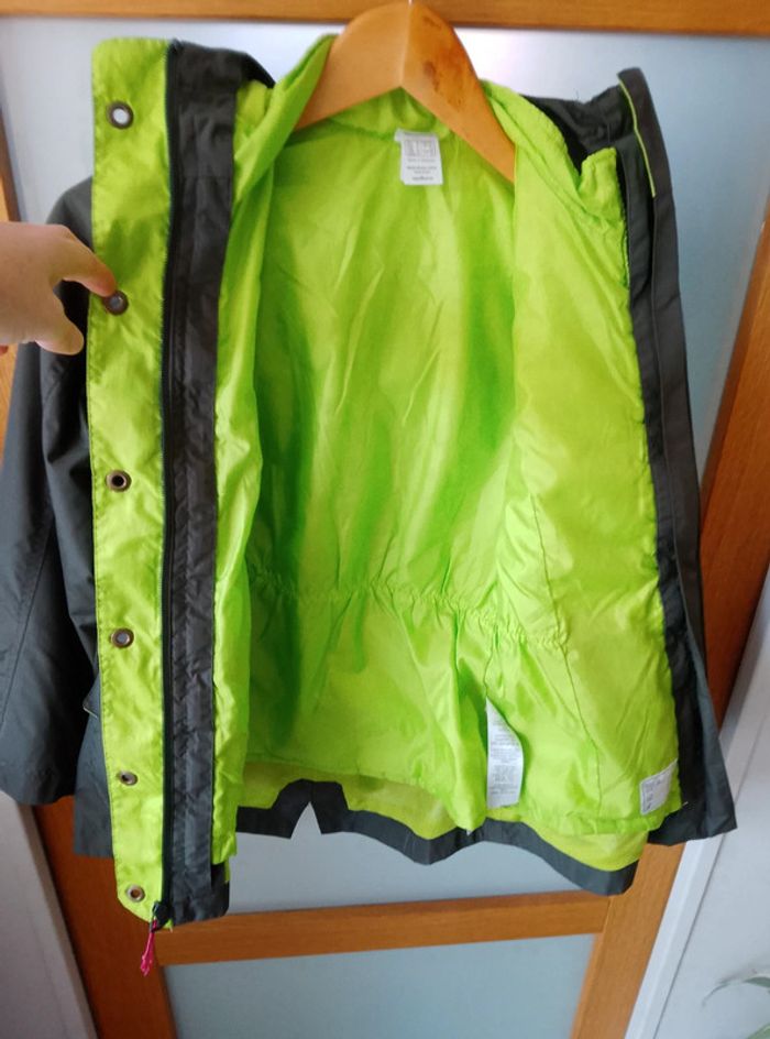 Manteau Veste longue doublée à capuche - Fille 10 ans - photo numéro 8