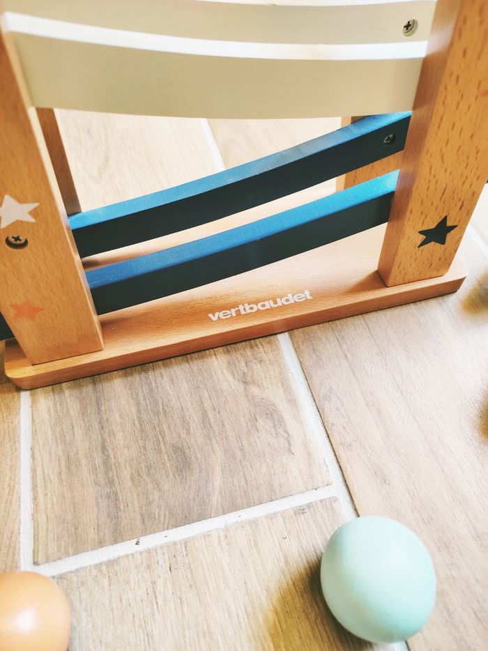 🚗Grand Toboggan/ descendeur rampe avec 4 boules en bois marque Vertbaudet - photo numéro 5