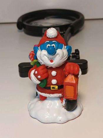 Figurine vintage 1997 Grand Schtroumpf Noël peyo Bip Holland