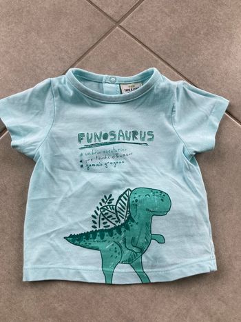 T-shirt turquoise 3 mois 