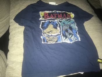 T-shirt Batman garçon 6 ans bleu marine