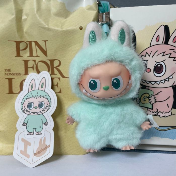 Peluche LABUBU Pin for Love – Lettre I  (POP MART)