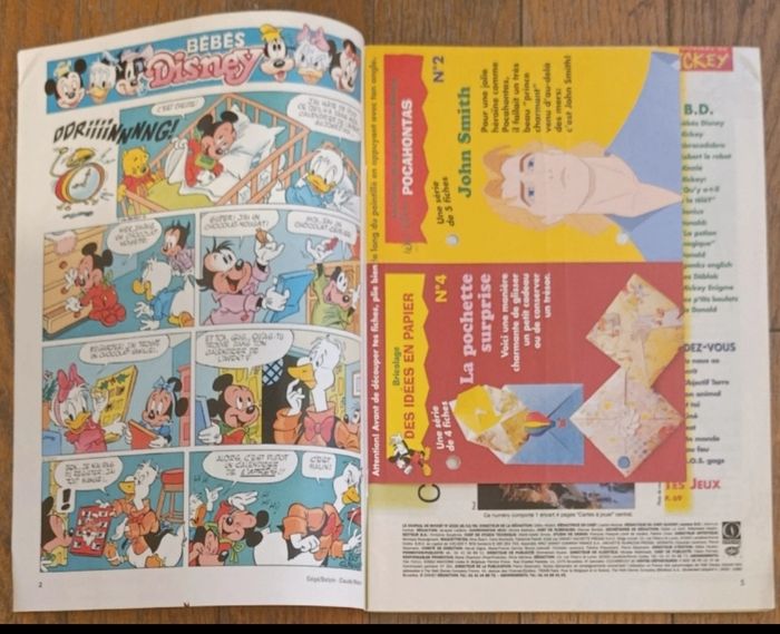 Ancien journal de mickey avec cadeau jeu Bossu de notre dame N°2322 de 1996 vintage - photo numéro 5