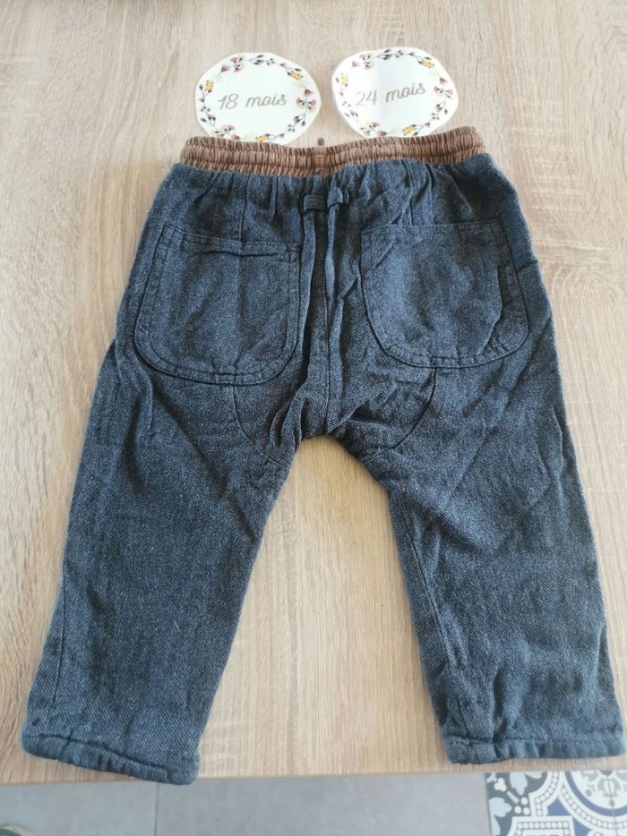 Ensemble bébé garçon 12/18 mois (86cm)t-shirt, pantalon et gilet zara baby et H&M - photo numéro 4