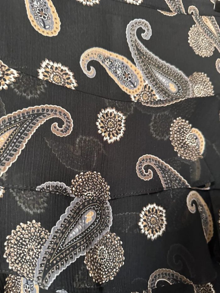 Jupe noire imprimé cachemire Camaieu - photo numéro 7