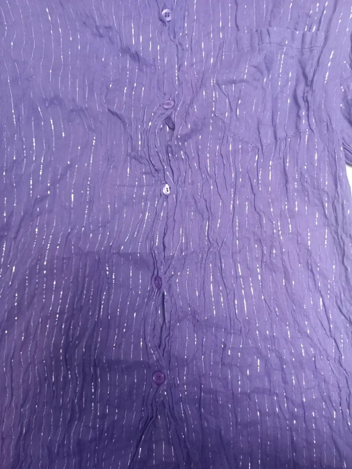 Chemise violette légère femme - photo numéro 5