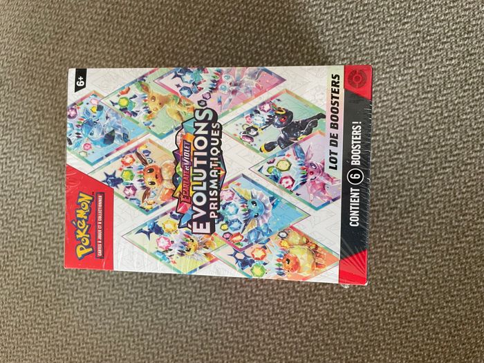 Pokémon Bundle 6 boosters EV8.5 Evolutions Prismatiques Fr Neuf