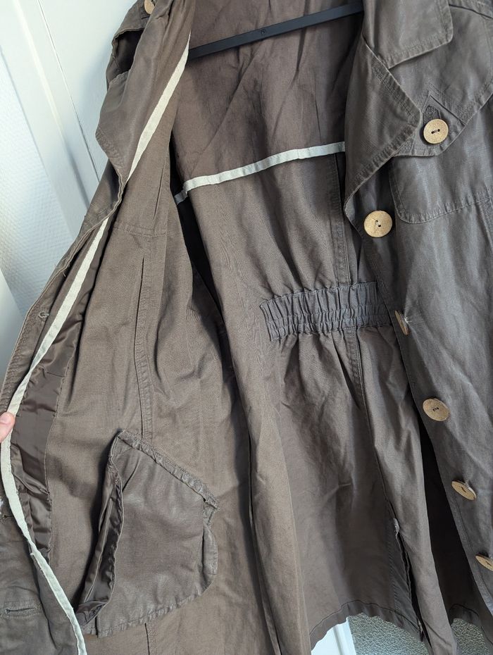 Trench manteau marron taille 40 - photo numéro 8