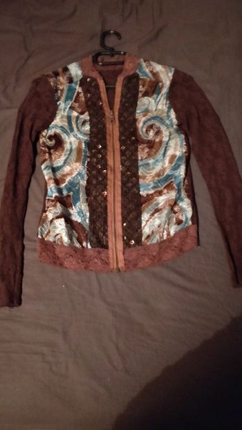 Gilet en dentelle taille unique