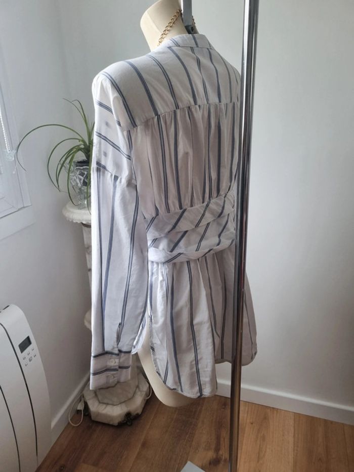 Chemise rayé en coton corset - photo numéro 18
