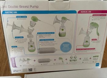 Double Tire lait électrique Mam + pompe manuelle