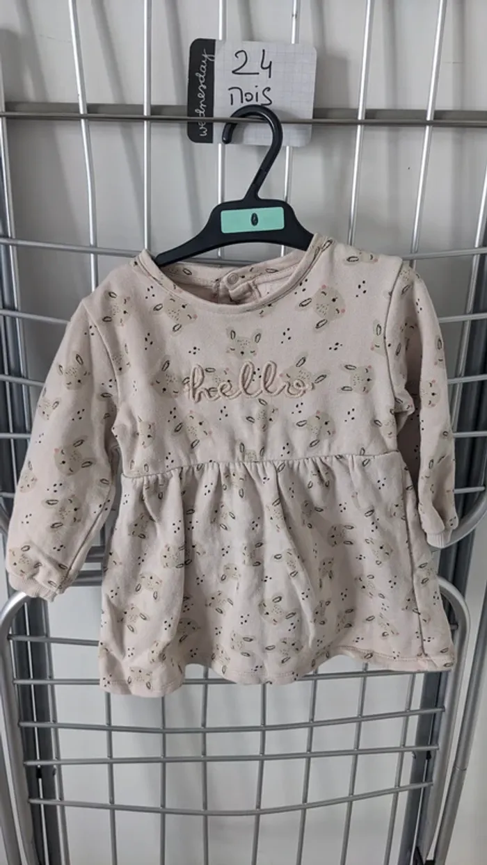 Robe évasée en molleton (Kiabi)