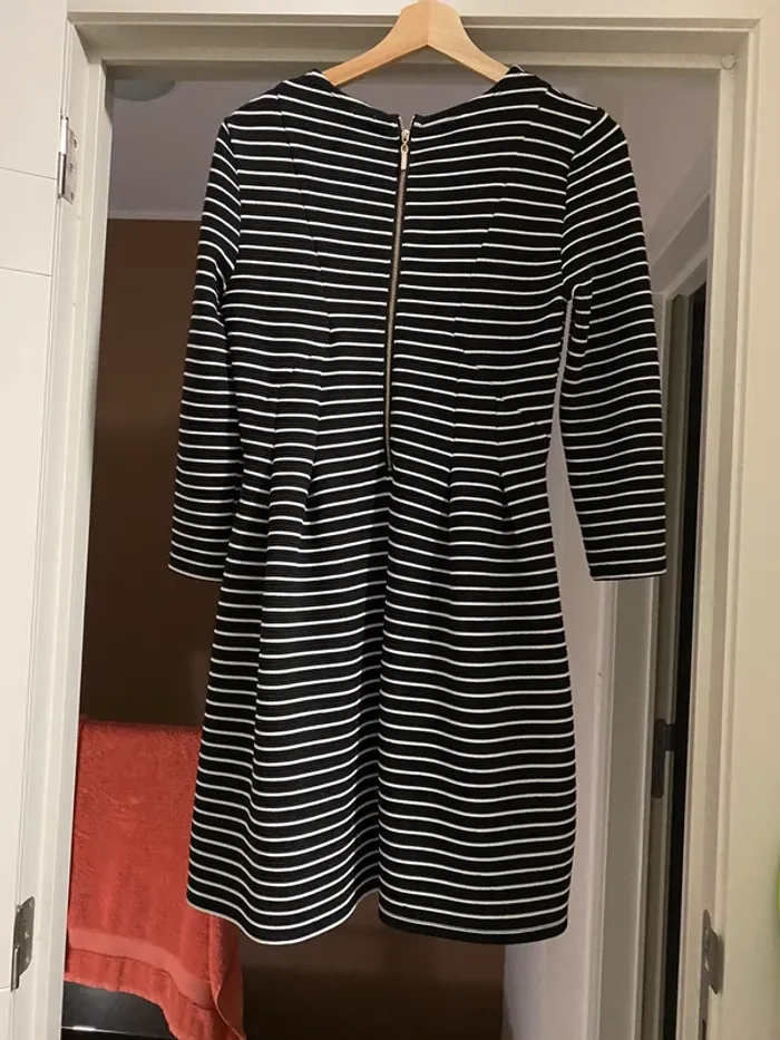 Robe à ligne noir & blanc évasée - photo numéro 2