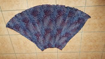 Jupe été femme 44 noire à motifs Damart