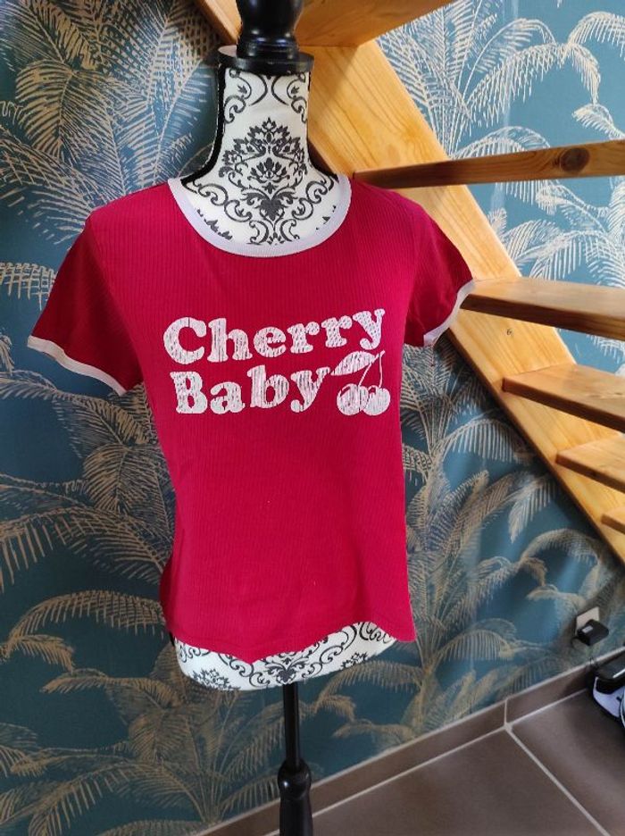 Tshirt manches courtes rouge