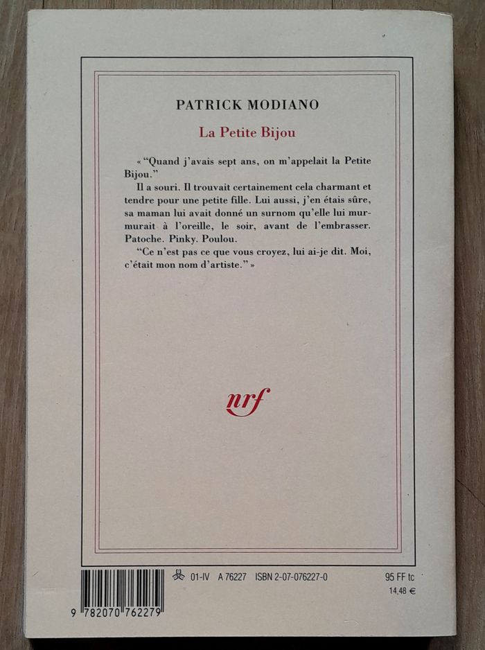 Patrick Modiano - La petite bijou (roman) - photo numéro 3
