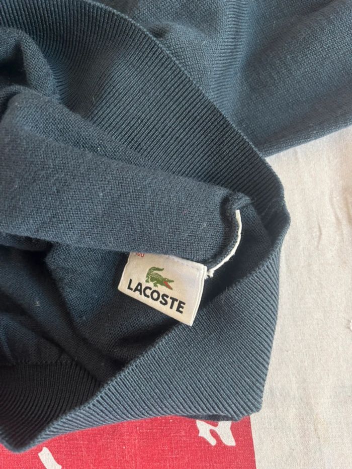 Col roulé léger Lacoste taille xs bleu marine vintage - photo numéro 7