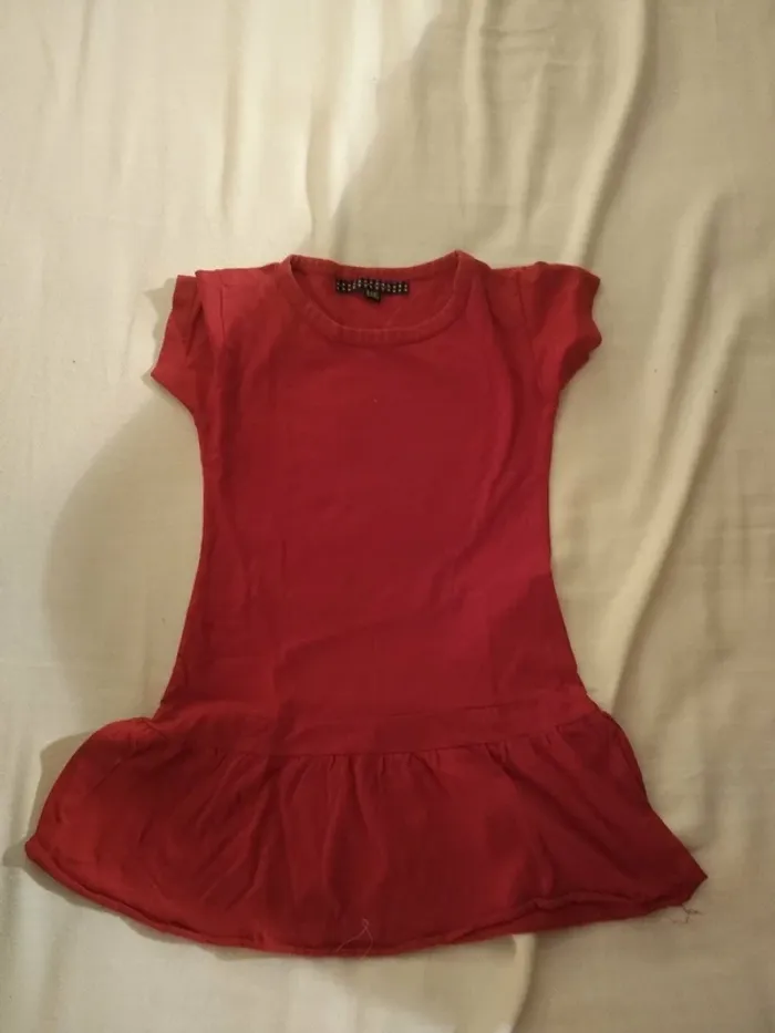 Robe Fille 8 ans Rouge - photo numéro 2