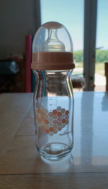 Biberon en verre 270ml T1 "Pommette"
