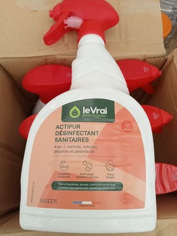 Lot 6 sprays détartrant désinfectant sanitaire Le vrai.