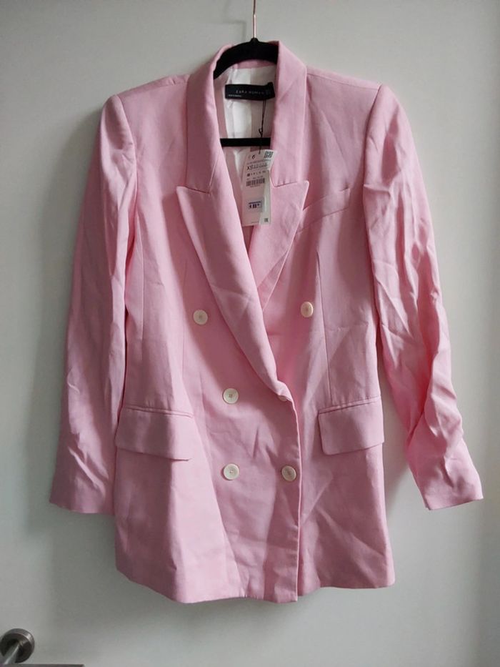 Blazer rose clair