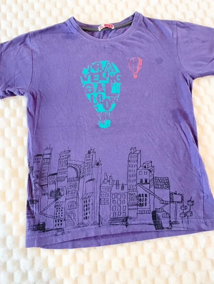 T-shirt violet - photo numéro 2