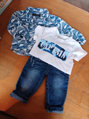 Ensemble garçon bleue