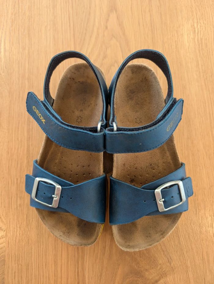 Sandale Geox bleu et jaune - Taille : 31 - photo numéro 2