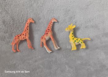 Lot de 3 animaux girafes