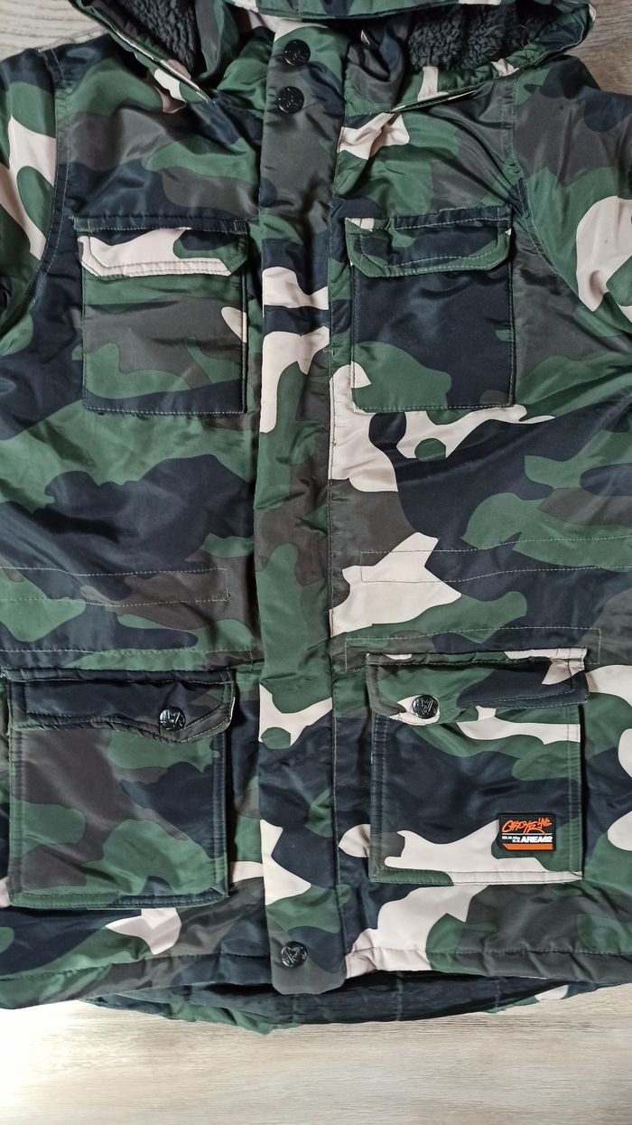 Manteau veste chaude militaire kaki 14 ans - photo numéro 4