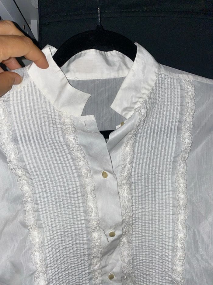 Chemise légère blanche handmade taille 40 - photo numéro 7