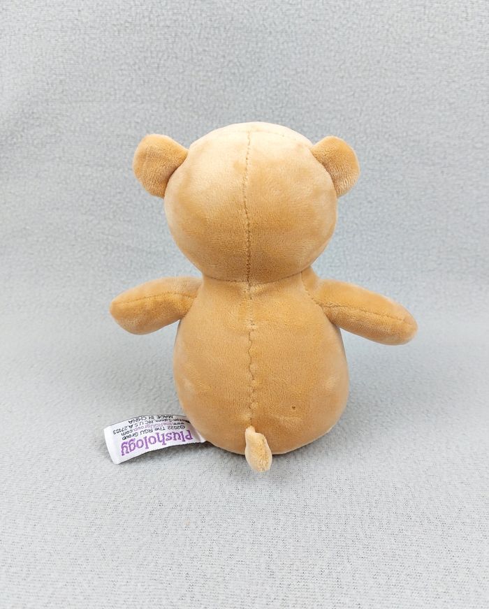 Peluche doudou ours marron blanc San Francisco PLUSHOLOGY 2022 nuage arc-en-ciel - A11046 - photo numéro 2