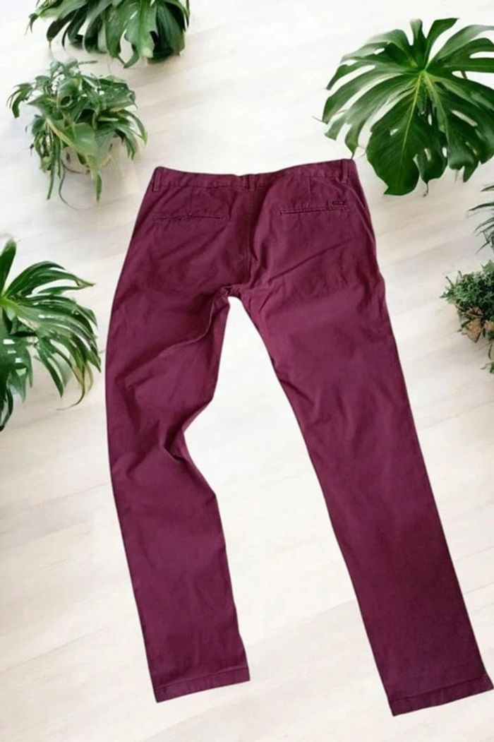 Chino Scotch & Soda bordeaux taille W30 | Fr 40 - photo numéro 2