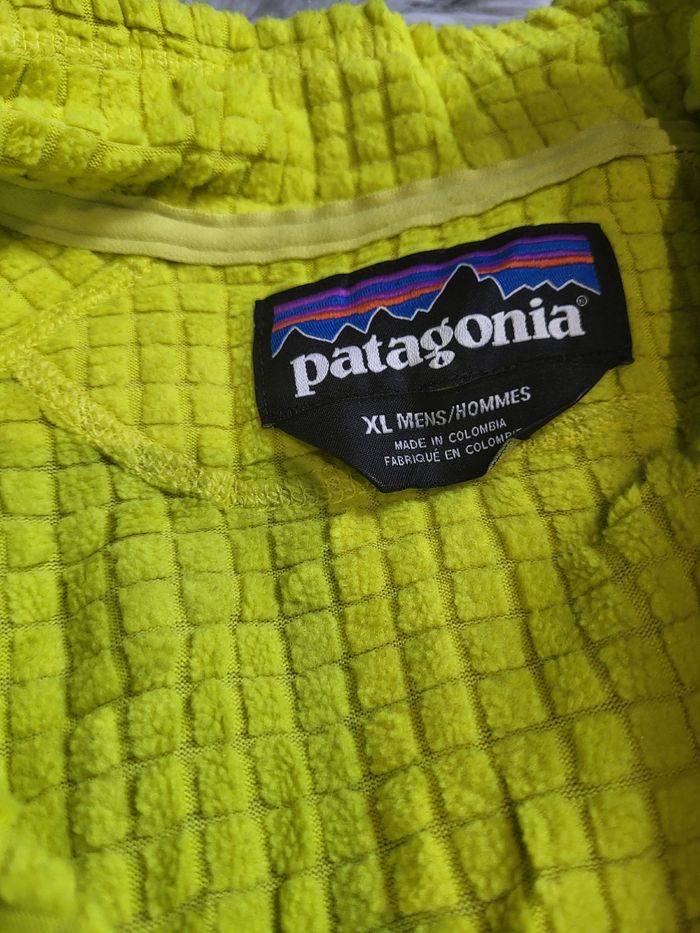 ⚡🟡 Patagonia R1 TechFace – Taille XL – Jaune Fluo (Polartec® Power Grid®) 🟡⚡ - photo numéro 5