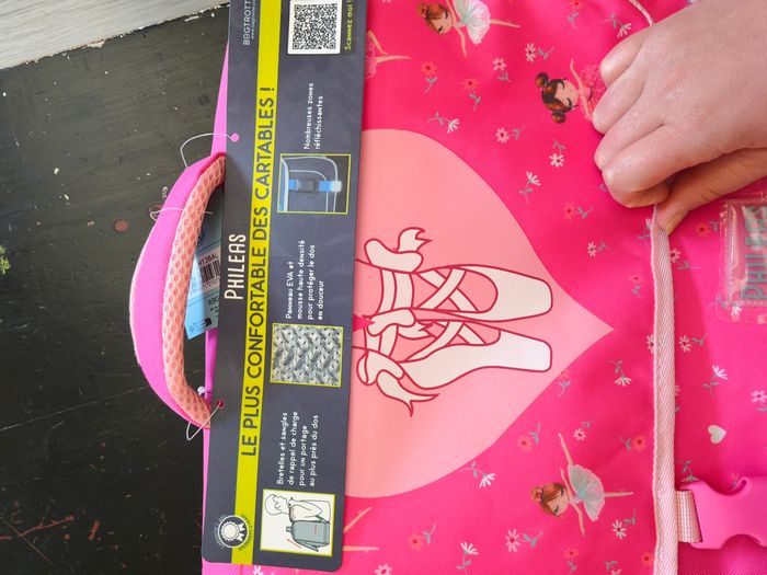 Cartable scolaire primaire phileas danseuse rose - photo numéro 8