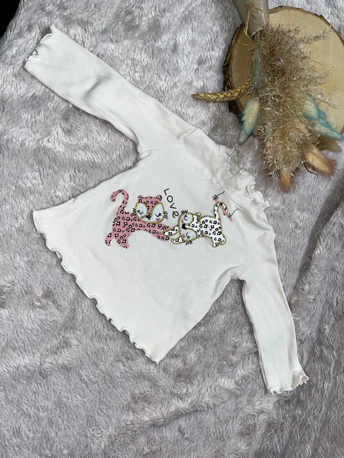 T shirt manches longues 6 mois - photo numéro 3