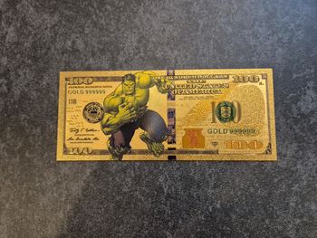 Billet OR à collectionner Hulk Marvel