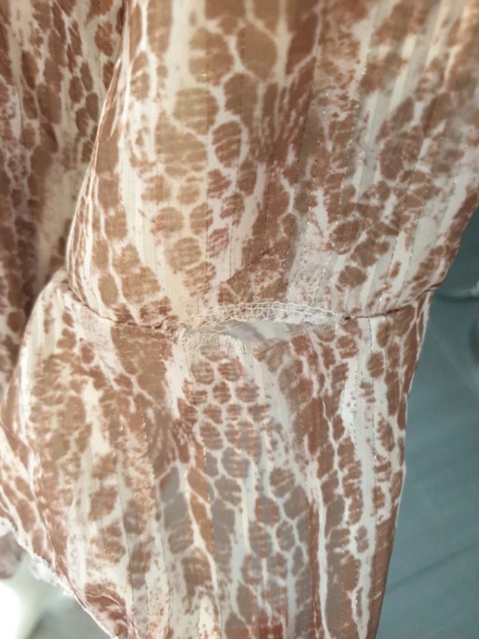 Robe été motifs caramel et doré - photo numéro 5