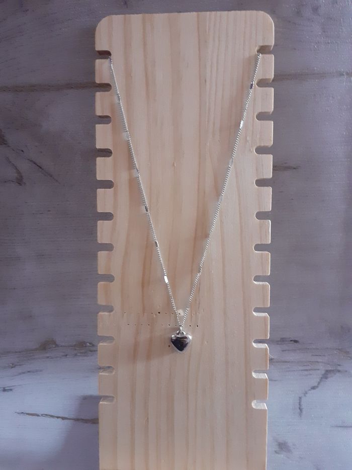 Collier argenté lune - photo numéro 2