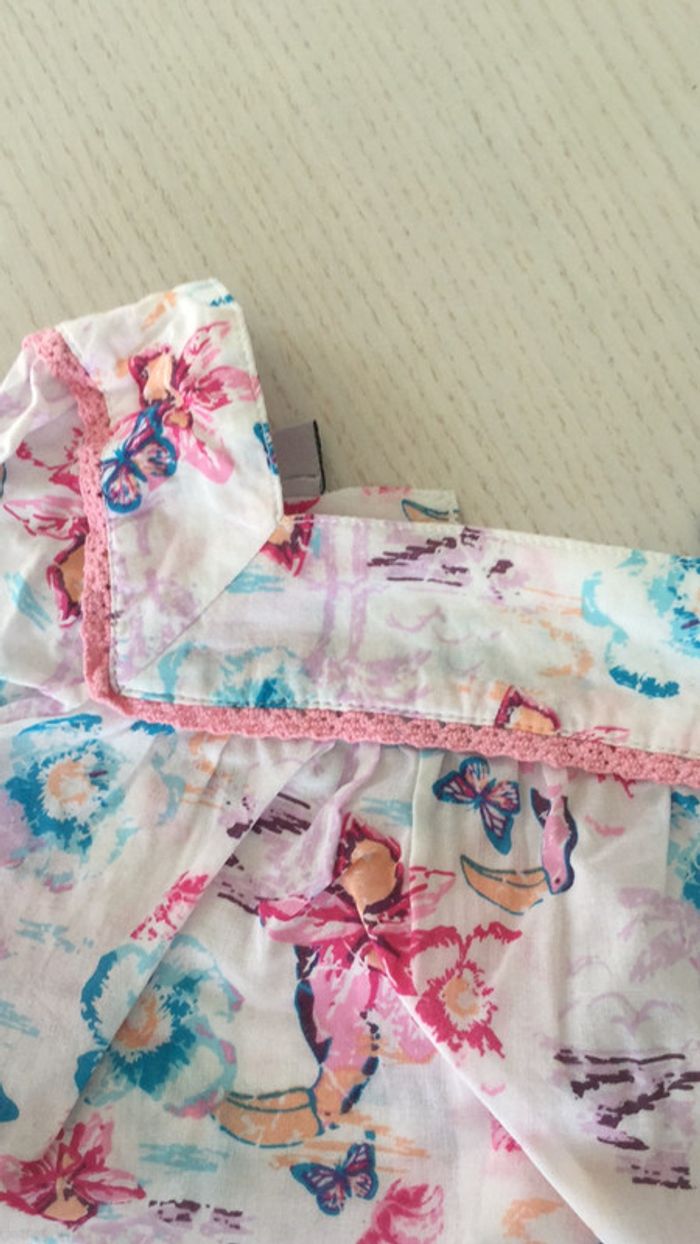 Ensemble pastel fleuris et papillons 18m - photo numéro 3