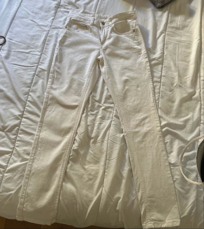 Jean blanc femme - photo numéro 5